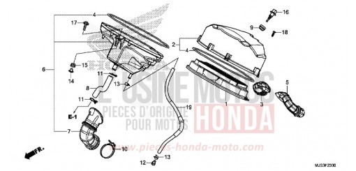 FILTRE A AIR NC750JH de 2017